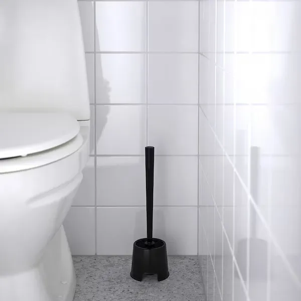 BOLMEN Toilet Brushes with Holders, Black, 36.5 cm 2
