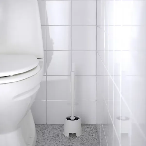 BOLMEN Toilet Brushes with Holders, White, 36.5 cm 2