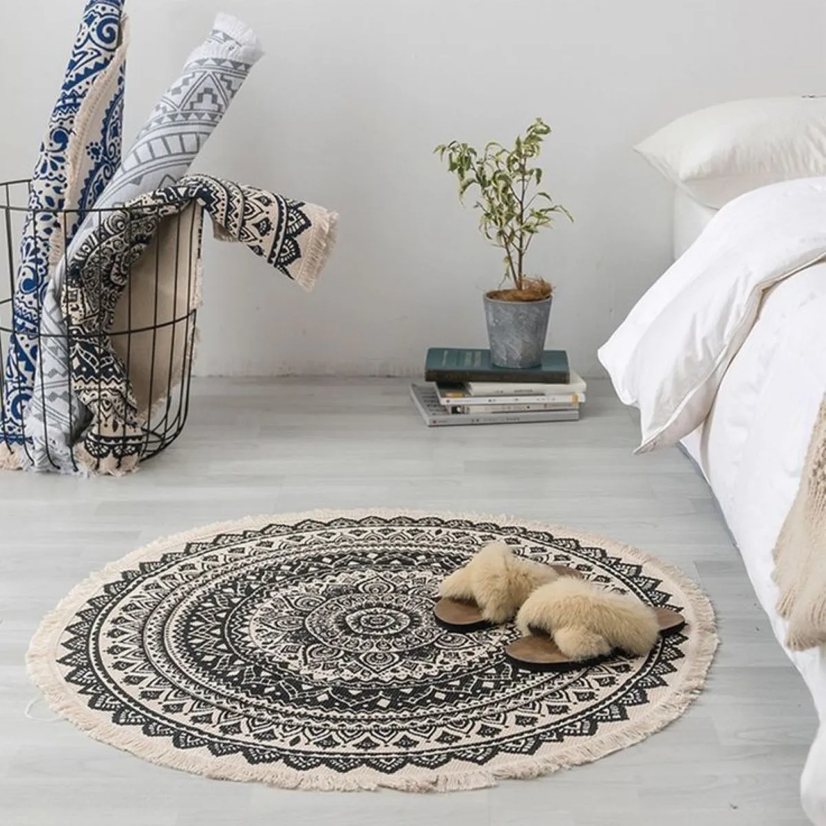 Cotton Linen Floor Mat 2